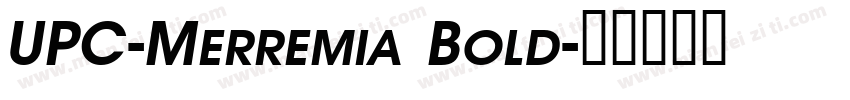 UPC-Merremia Bold字体转换